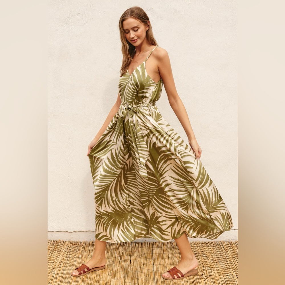 759. Tropical Adventures Extra Flared Maxi Dress
